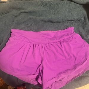 Lululemon Athletica Vibrant Purple Athletic Shorts